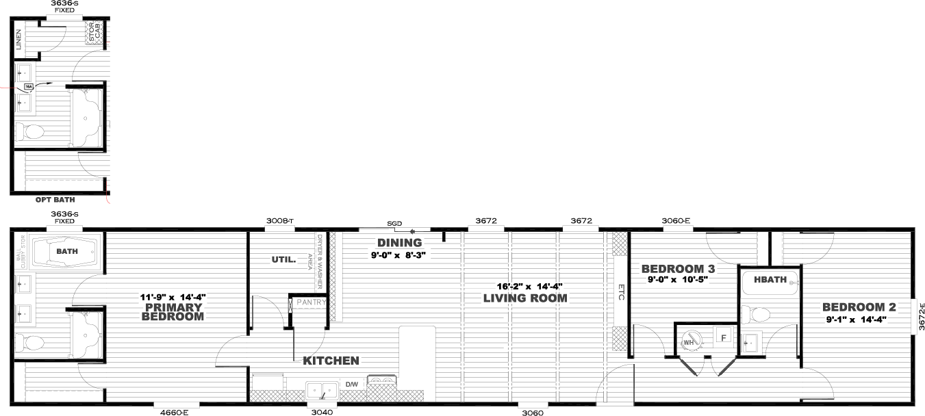 The ANNIVERSARY 16763A Floor Plan