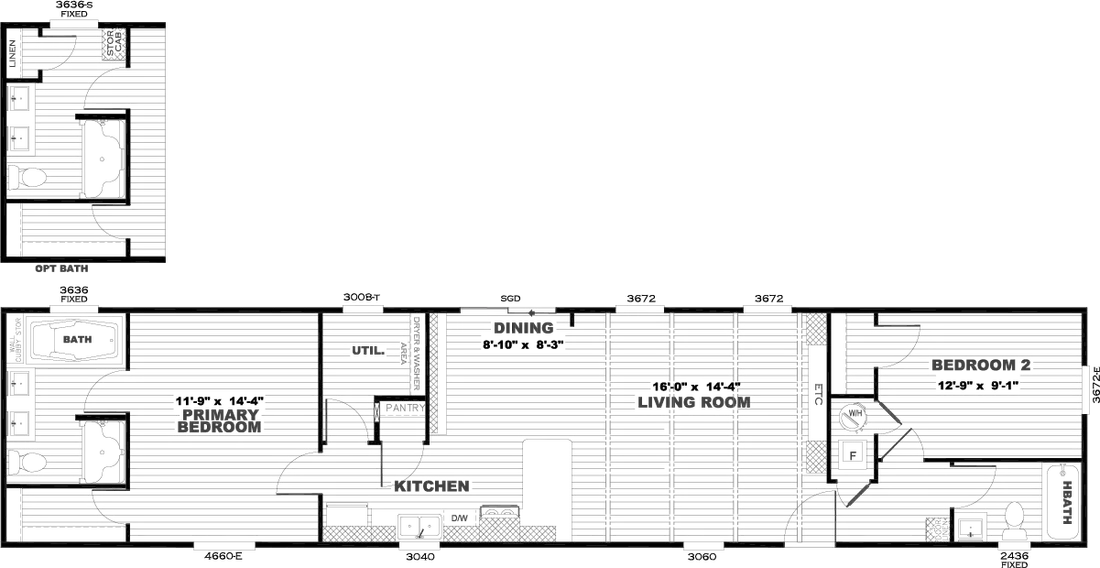 The ANNIVERSARY 16682A Floor Plan