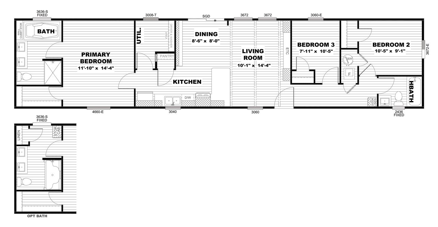 The ANNIVERSARY 16683B Floor Plan