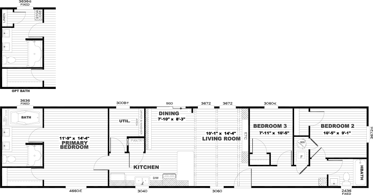 The ANNIVERSARY 16683B Floor Plan