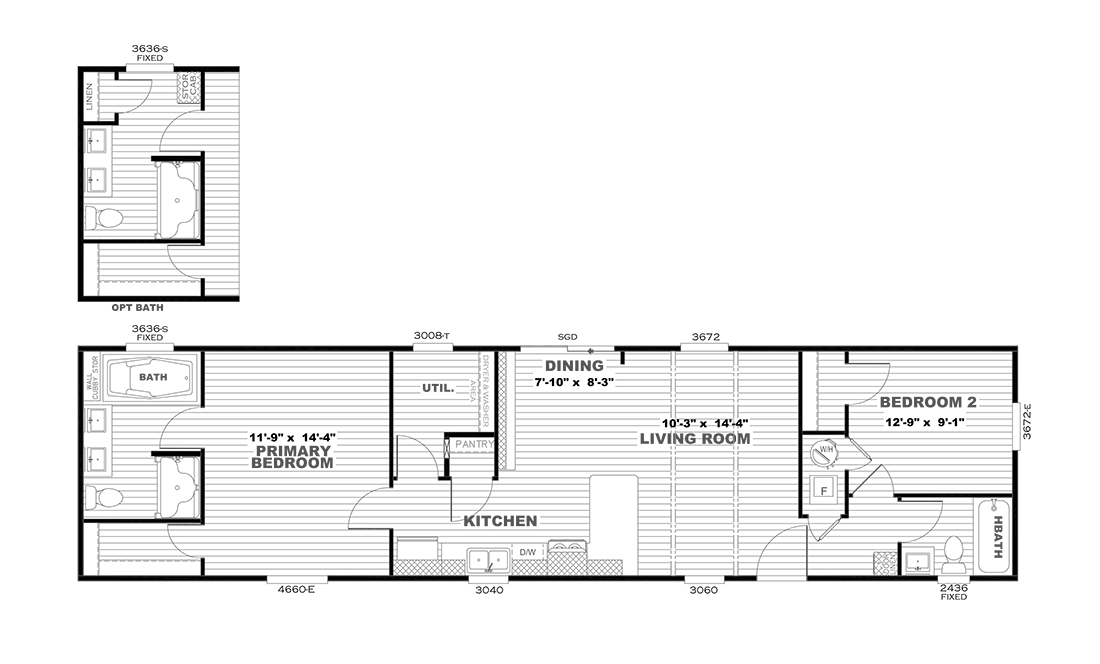 The ANNIVERSARY 16602A Floor Plan