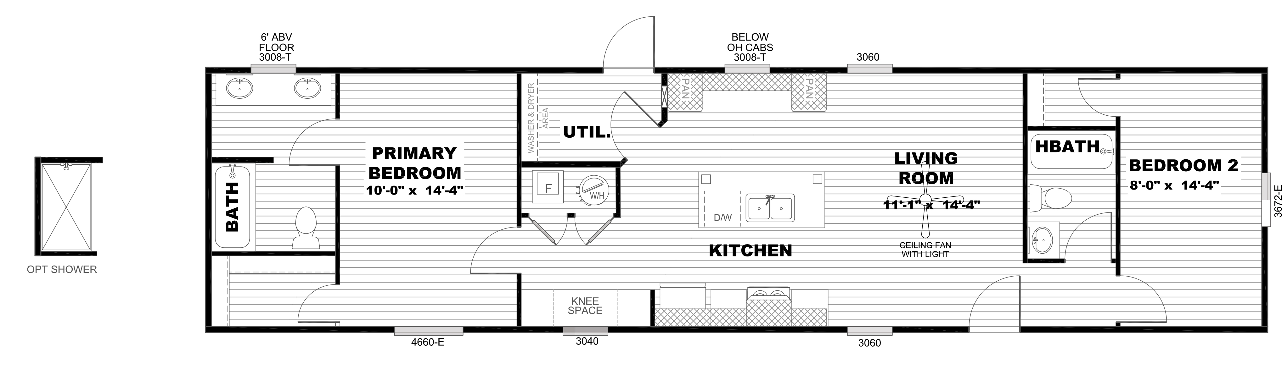 The SELECT 16602S Floor Plan