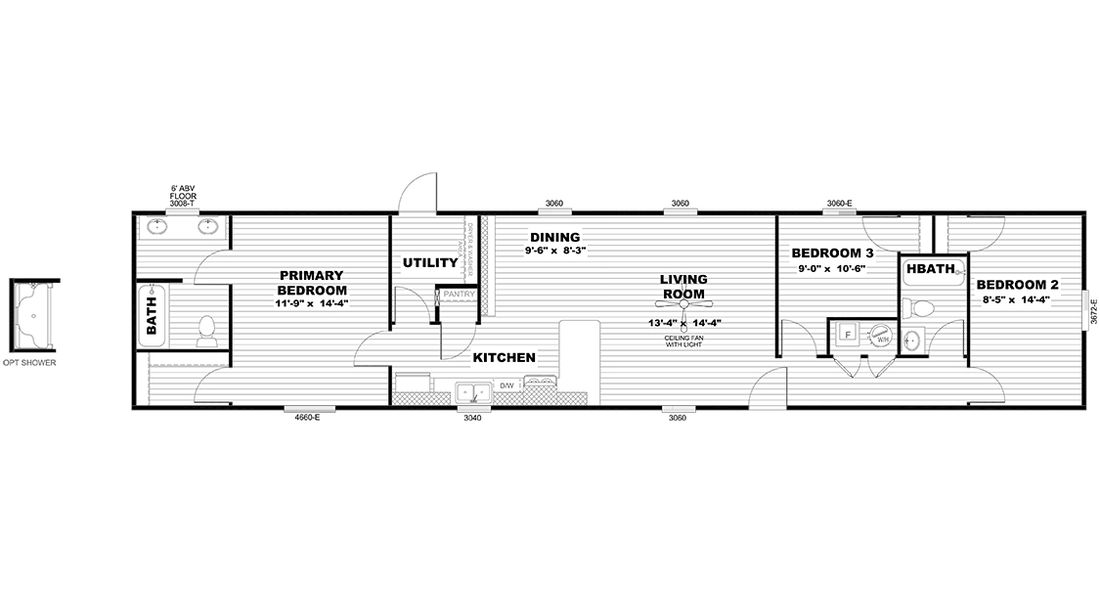The SELECT 16723A Floor Plan